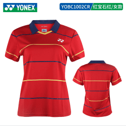 YONEX - CHINA TEAM UNIFORM WOMEN'S SHIRT - RED - YOBC1002CR - Euro XS