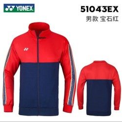YONEX - CHINA OLYMPIC TEAM UNIFORM WARM-UP JACKET - RED / NAVY - 51043EX - Euro M