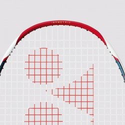 STRUNG - YONEX - ARC SABER 11 BADMINTON RACKET - METALLIC RED / BLUE