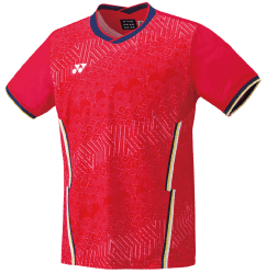 YONEX - CHINA TEAM UNIFORM MEN'S CREW NECK SHIRT - RED - 10486EX - Euro S