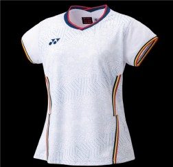 YONEX - CHINA TEAM UNIFORM WOMEN'S SHIRT - WHITE - 20682EX - Euro L