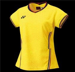 YONEX - CHINA TEAM UNIFORM WOMEN'S SHIRT - YELLOW - 20682EX - Euro L