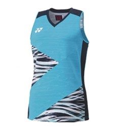 YONEX - WOMEN'S SLEEVELESS TOP - TURQUOISE / NAVY - 20638EX - Euro L