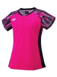 YONEX - WOMEN'S BADMINTON SHIRT - PINK / BLACK - 20636EX - Euro L