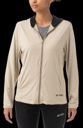 YONEX - WOMEN'S WARM-UP TRACKSUIT JACKET - BEIGE - 57058EX - Euro M