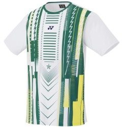 YONEX - JUNIOR SHIRT - WHITE / GREEN - 16569JEX - J120