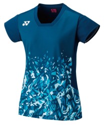 YONEX - 2023 JAPAN NATIONAL TEAM UNIFORM WOMEN'S CREW NECK SHIRT - MIDNIGHT - 20748EX - Euro L