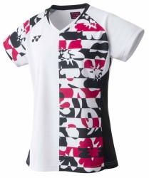 YONEX - WOMEN'S CREW NECK SHIRT - WHITE - 20702EX - Euro L