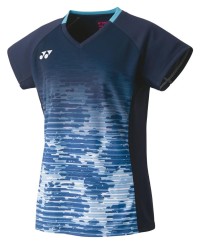 YONEX - WOMEN'S CREW NECK SHIRT - NAVY BLUE - 20703EX - Euro L