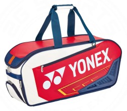 YONEX - EXPERT TOURNAMENT BAG BA02331WEX (6 PCS) - WHITE / NAVY / RED