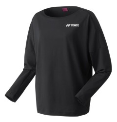 YONEX - WOMEN'S LONG SLEEVE T-SHIRT - BLACK - 16627EX - Euro M