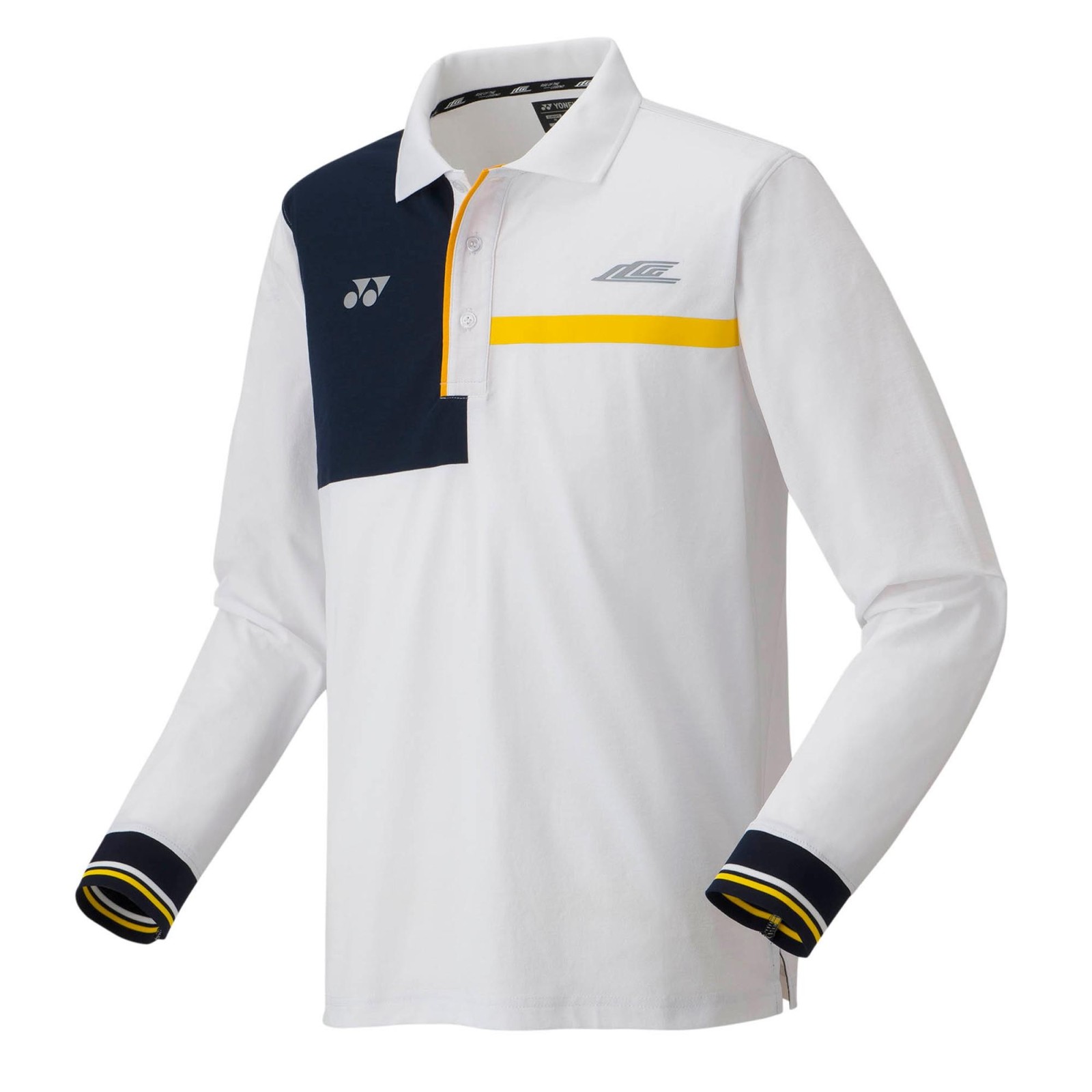 YONEX - UNI LONGSLEEVE POLO SHIRT - LEE CHONG WEI - WHITE