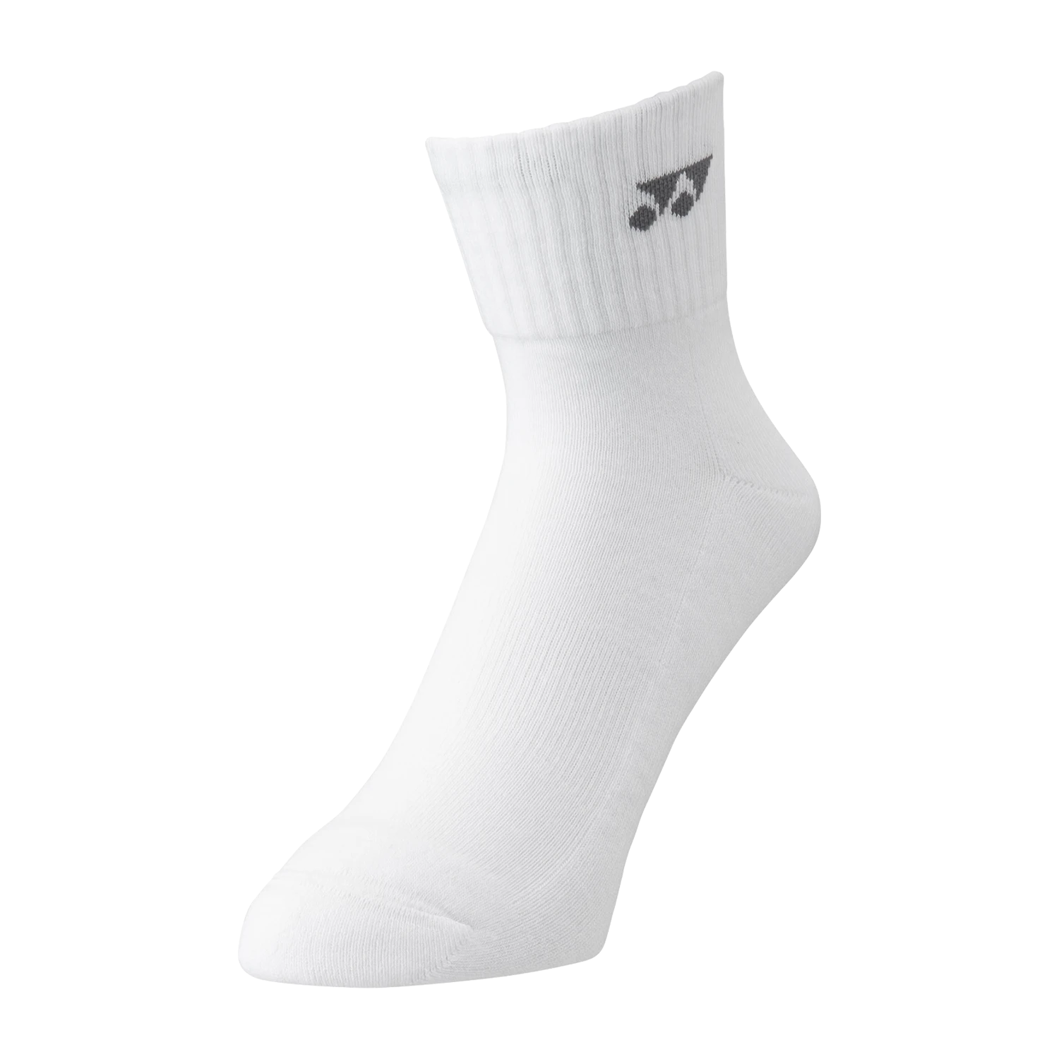 YONEX - SPORTS QUARTER SOCKS - WHITE / GREY - 19217EX - S - 3 PACK