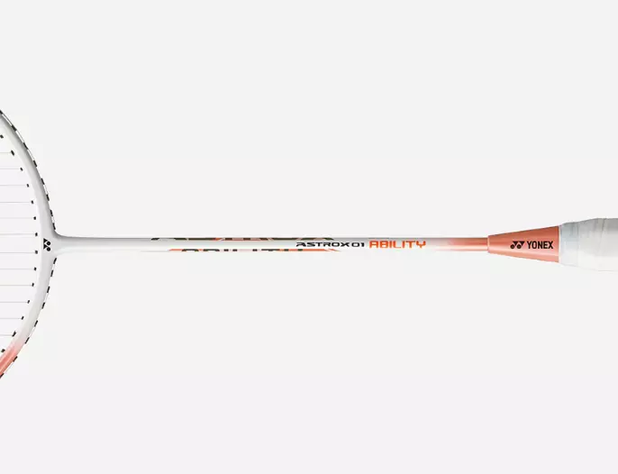 YONEX - ASTROX 01 ABILITY BADMINTON RACKET - WHITE / PINK