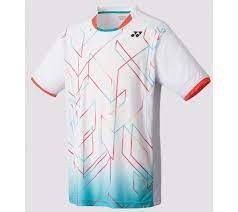 YONEX - MEN'S CREW NECK SHIRT - WHITE/BLUE - Euro XXS