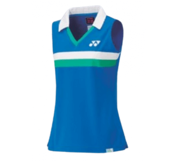 YONEX - 75TH ELITE WOMEN'S SLEEVELESS POLO SHIRT 20627AEX - SAPPHIRE BLUE - Euro M