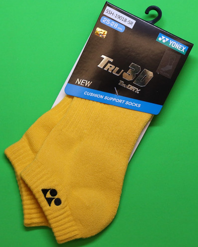 YONEX - TRU 3D TruDRY SOCKS - YELLOW - SSH-19018
