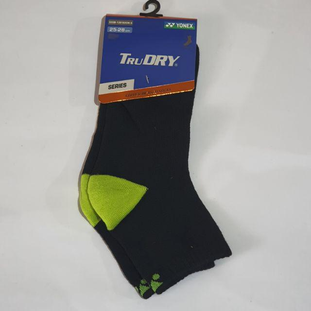 YONEX - TruDRY SOCKS - BLACK / LIME - SSSB-120102CM-S