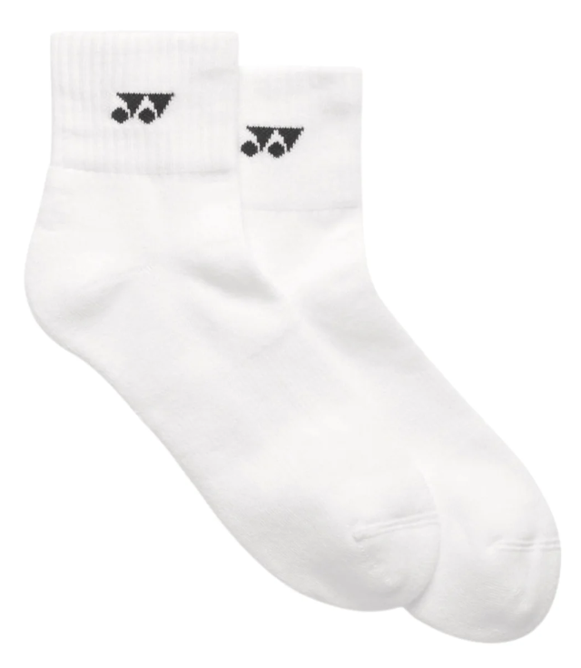 YONEX - UNI SPORT CREW SOCKS - WHITE - L - YY-19254EX