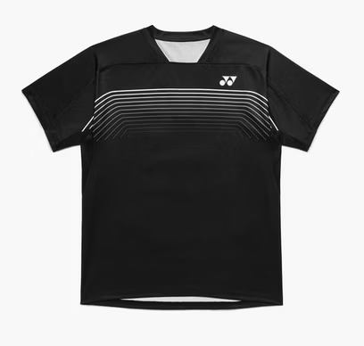 YONEX - MEN'S CREW NECK SHIRT - BLACK - 10727EX - Euro XXL