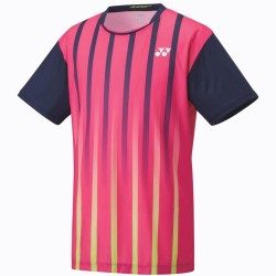 YONEX - MEN'S GAME SHIRT LEE CHONG WEI LIMITED EDITION - PINK / NAVY - 12106EX - Euro XS