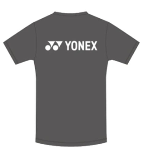 YONEX - MEN'S CREW NECK SHIRT - ARC SABER GRAY - YOB22025 - Euro L