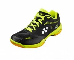 YONEX - POWER CUSHION SHB-65X2 WIDE SHOES - BLACK / ACID YELLOW