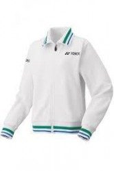 YONEX - 75TH ELITE WOMEN'S WARM UP JACKET 57064AEX - WHITE - Euro XS