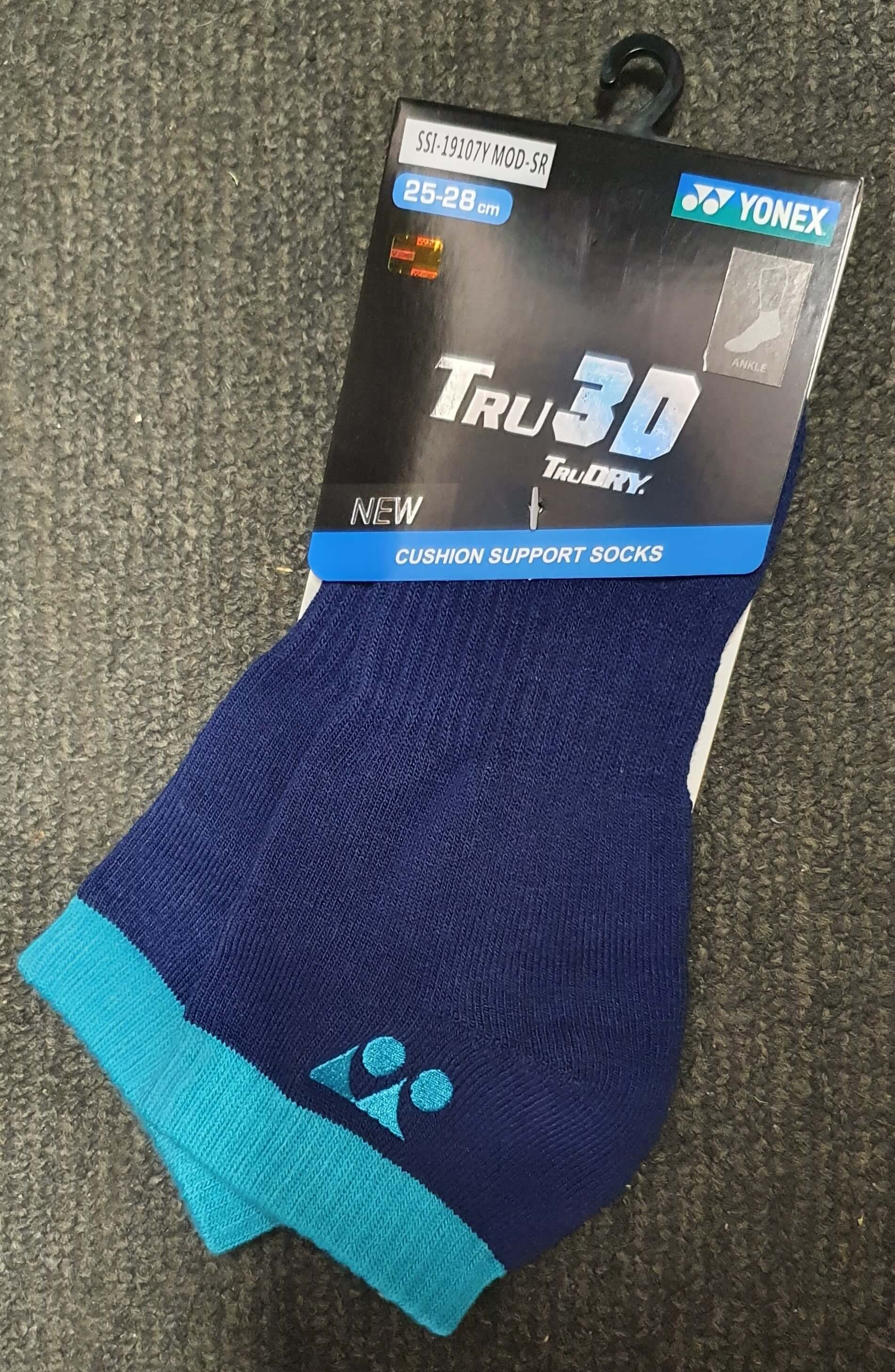 YONEX - TRU 3D TruDRY SOCKS - BLUE / TURQUOISE - SSI-19107