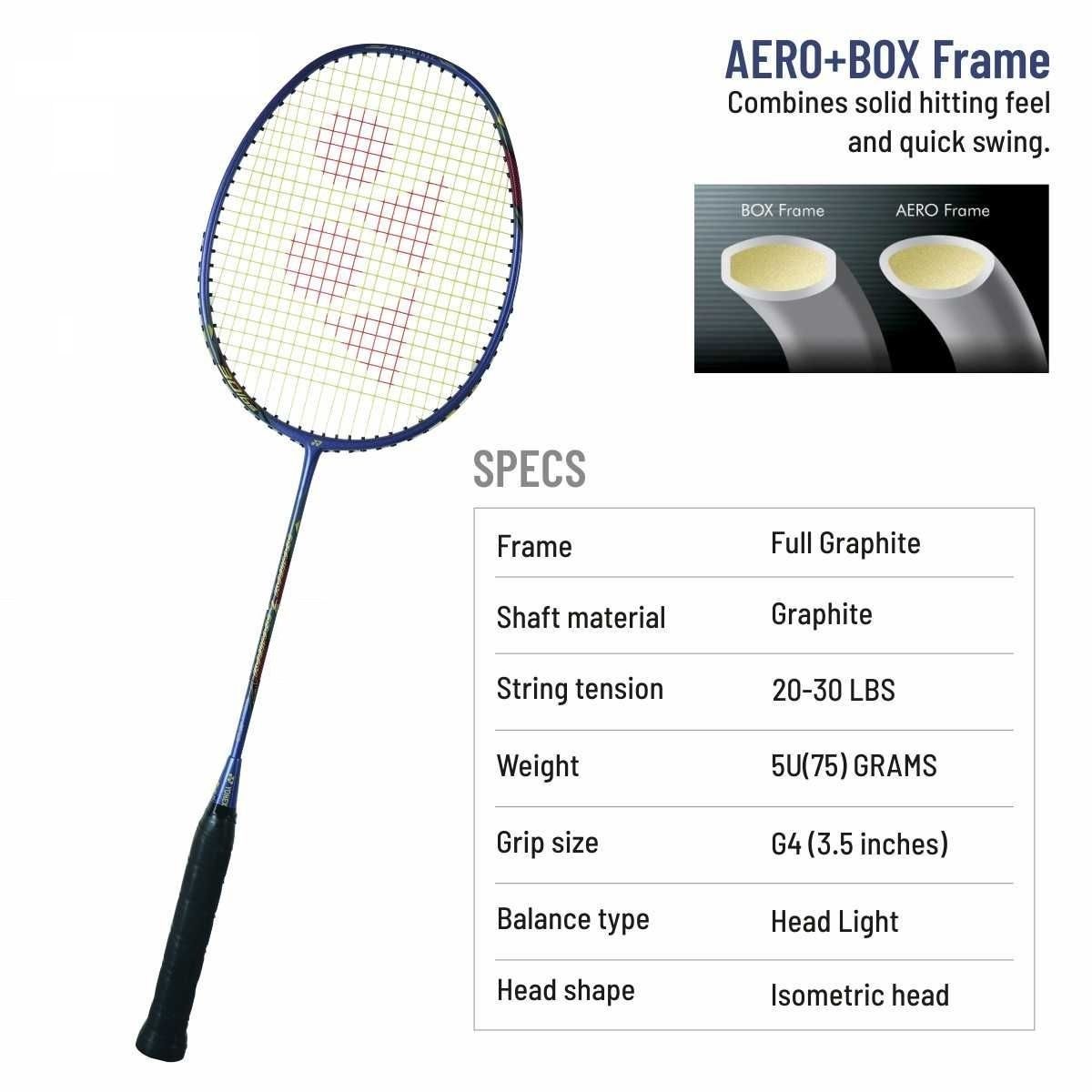 YONEX - NANORAY 70 LIGHT BADMINTON RACKET - DEEP PURPLE - EXCLUSIVE TO TG SPORTS