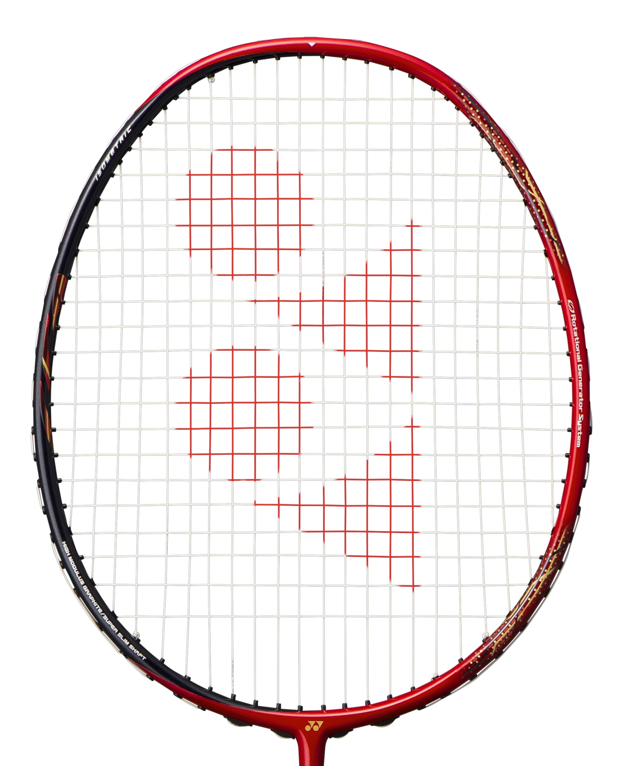 STRUNG YONEX - ASTROX 88D 4U BADMINTON RACKET - OFF WHITE / RED