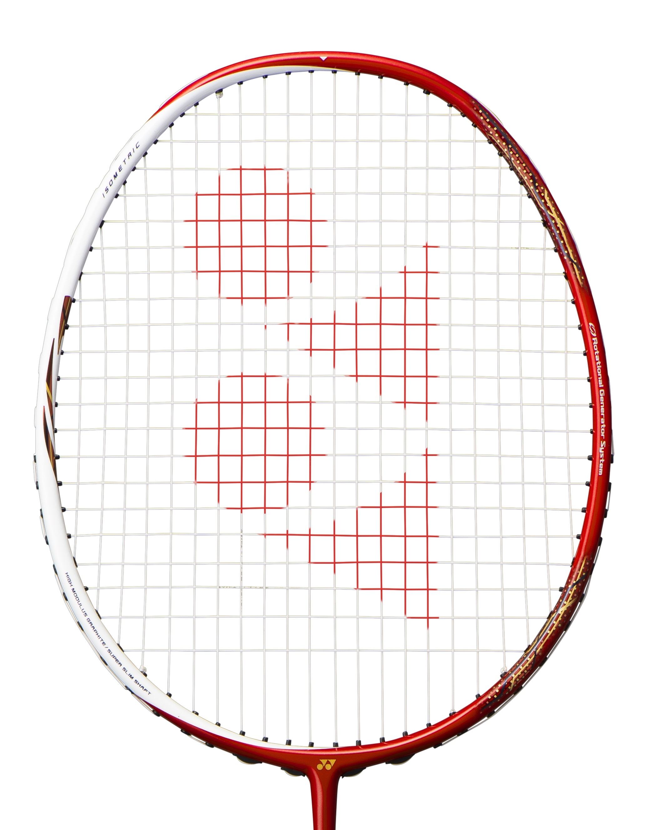 STRUNG YONEX - ASTROX 88S 4U BADMINTON RACKET - OFF WHITE / RED