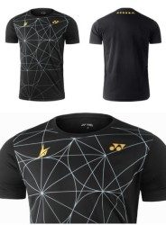 YONEX - LIN DAN LIMITED EDITION MEN'S SHIRT - BLACK / GOLD - 16436EX - Euro XXS