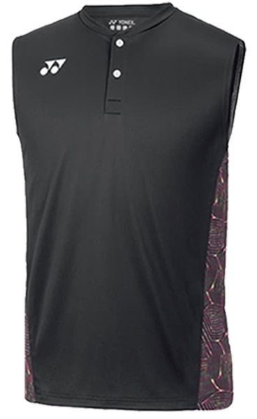 YONEX - MEN'S SLEEVELESS SHIRT (SINGLET) - 10122EX - BLACK - Euro M