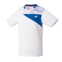 YONEX - JUNIOR SHIRT - WHITE / BLUE - 10347JEX - J140