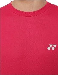 YONEX - UNISEX LONG SLEEVE SHIRT - RUBY - LT2025EX - Men's Euro XXS / Women's Euro XXXS