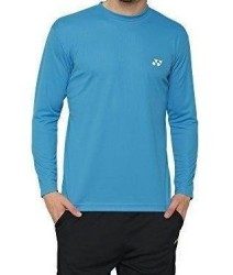 YONEX - UNISEX LONG SLEEVE SHIRT - VIVID BLUE - LT2025EX - Men's Euro XXS / Women's Euro XXXS