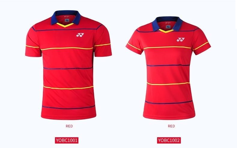 YONEX - CHINA TEAM UNIFORM MEN'S SHIRT - RED - YOBC1001CR - Euro S