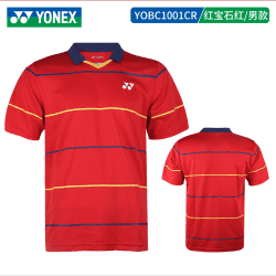 YONEX - CHINA TEAM UNIFORM MEN'S SHIRT - RED - YOBC1001CR - Euro L