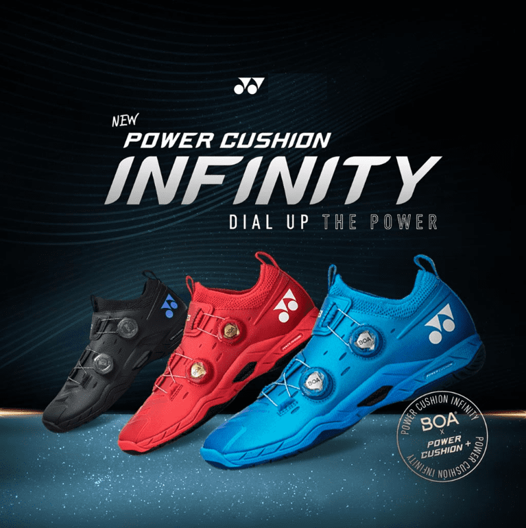 YONEX SHBA POWER CUSHION INFINITY UNISEX METALLIC RED
