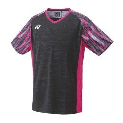 YONEX - MEN'S CREW NECK SHIRT - 10443EX BLACK/PINK - Euro S